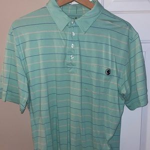 Southern Proper Cotton Striped Polo with pocket